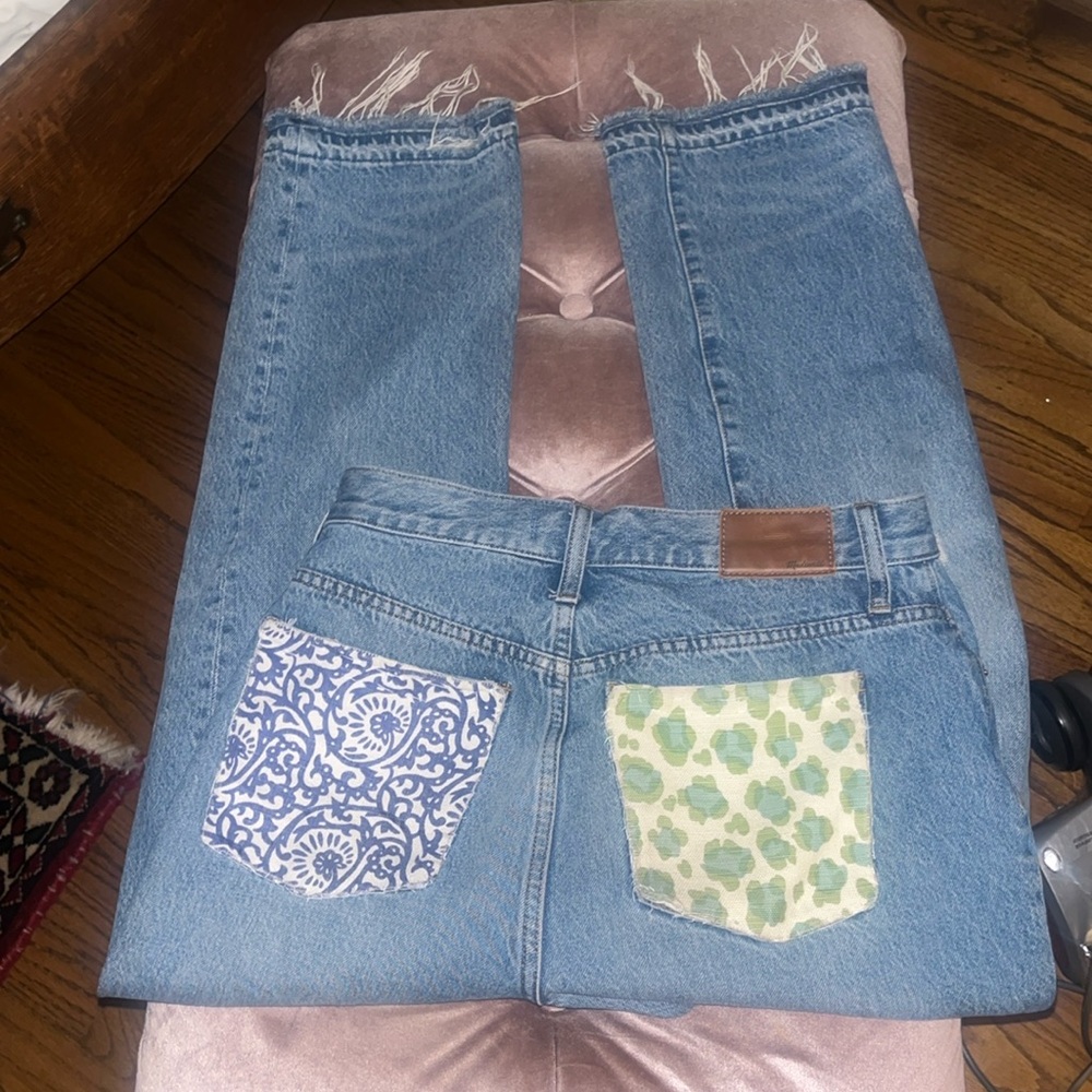 Classic Straight Leg W/Patchwork Pockets - image 1